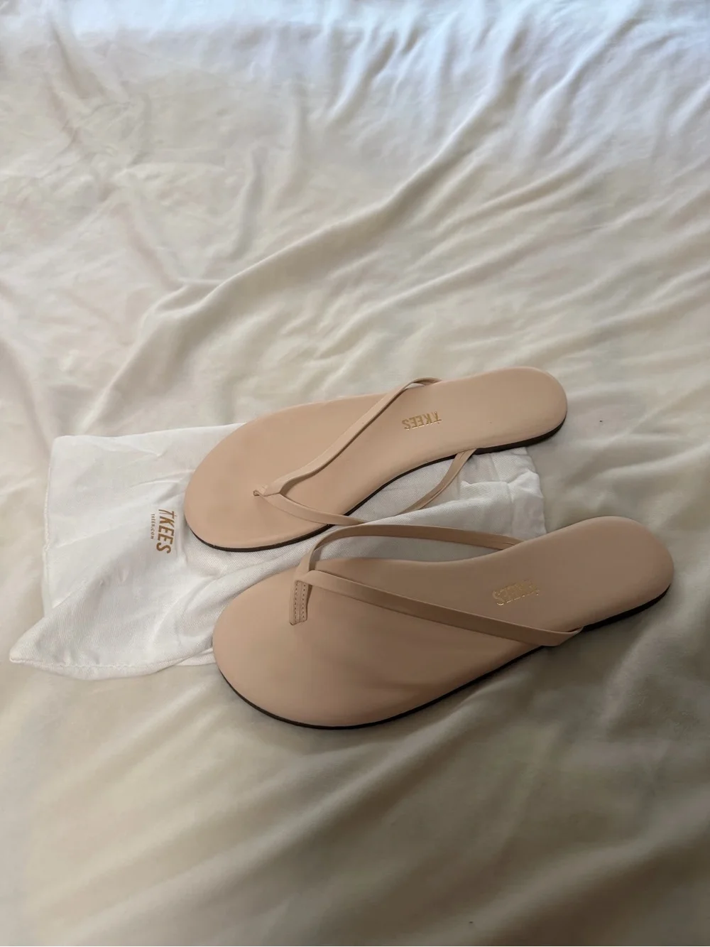 TKEES Women’s Lily Nude Flip-Flop Sandal Size 38/8